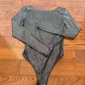 Stylish Metallic Gray Kids Bodysuit